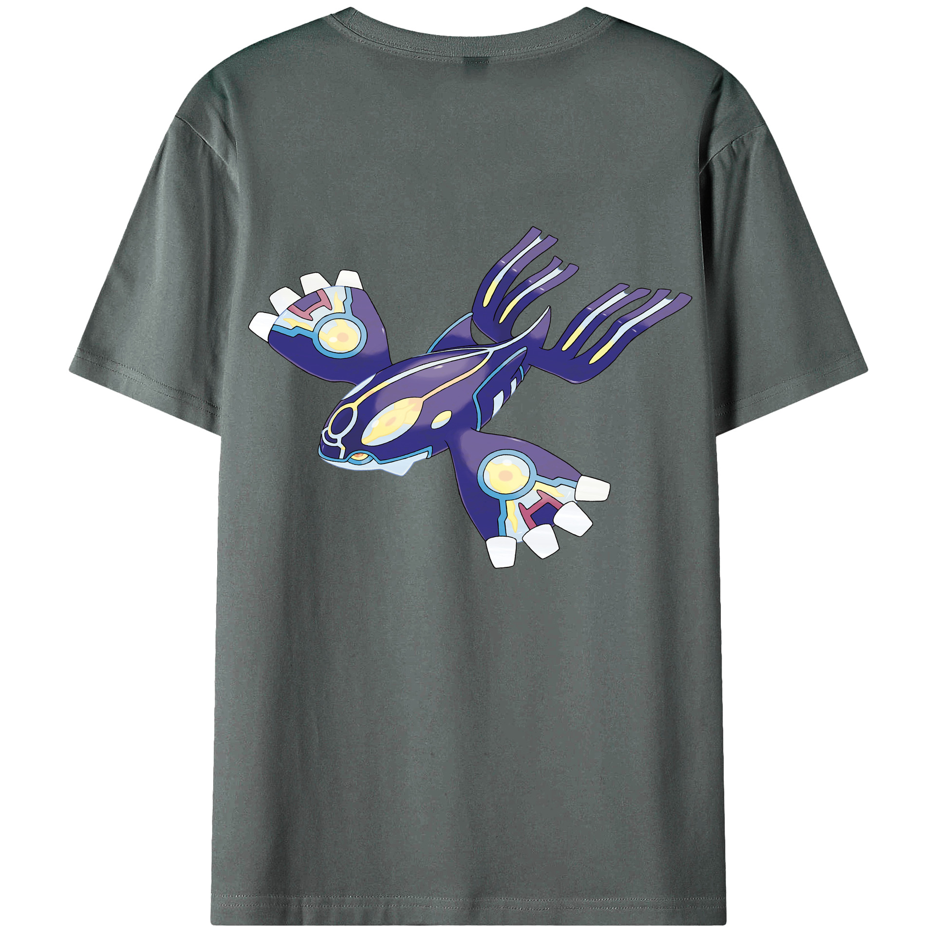 （画像用） ポケットモンスター Pokémon 綿100％ メンズ半袖Tシャツ（バックプリント） 通気性
